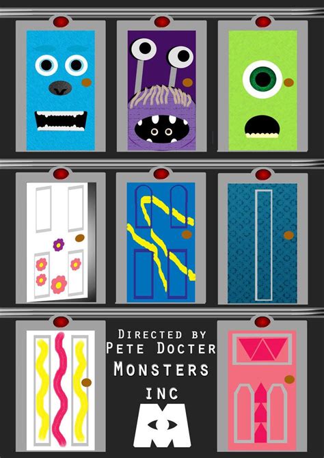 Printable Monsters Inc Door Templates